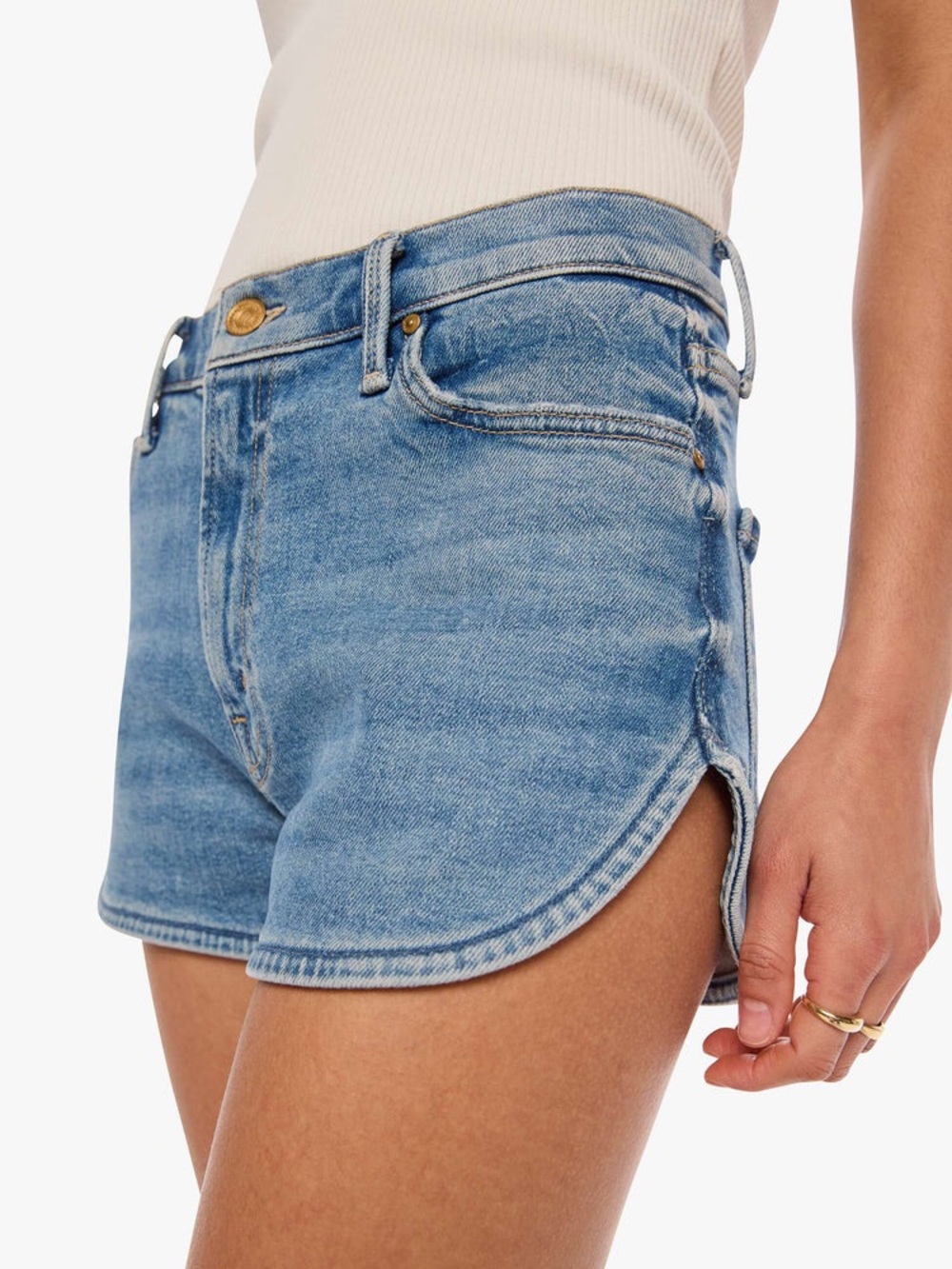 New! Mother Denim Tomcat Matinee Shorts